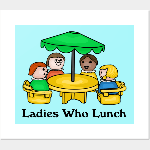 Little Ladies Who Lunch Wall Art by Slightly Unhinged